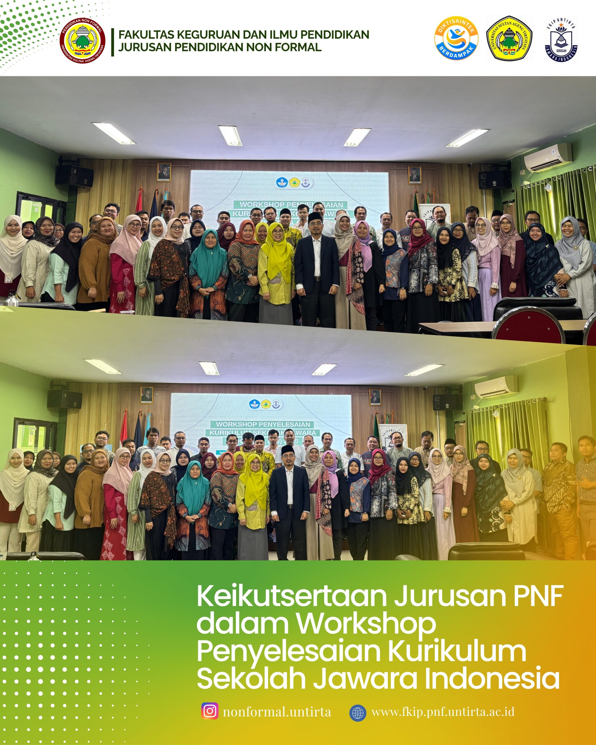 Keikutsertaan Jurusan PNF dalam Workshop Penyelesaian Kurikulum Sekolah Jawara Indonesia (SJI)