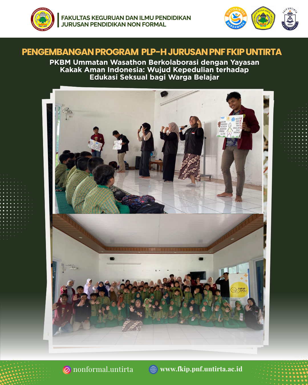 PKBM Ummatan Wasathon Berkolaborasi dengan Yayasan Kakak Aman Indonesia: Wujud Kepedulian terhadap Edukasi Seksual bagi Warga Belajar