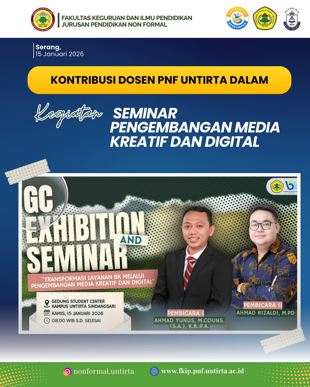 Dosen PNF Untirta Dukung Transformasi Layanan BK melalui Media Kreatif dan Digital